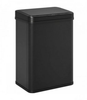 HOMCOM 40L Sensor Bin with Soft-Close Lid, Stainless Steel Automatic Touchless Motion Sensor Kitchen Bin, Black