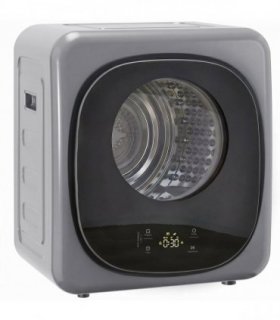 HOMCOM 4kg Vented Tumble Dryer with 5 Drying Mode, 800W Compact Freestanding Front Tumble Dryer, Silver