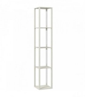 HOMCOM Floor Lamp with Shelves and 3 Brightness Levels - Oak