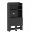 HOMCOM Foldable Desktop, Computer Desk with Storage Shelves, 80 x 69 x 155 cm, Black