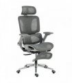 HOMCOM Ergonomic Office Chair, High Back Mesh Desk Chair, Grey