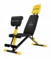 SPORTNOW Adjustable Weight Bench for Home Gym, 300kg Incline Decline Flat Foldable Bench Press with 6 Backrest Positions, Yellow