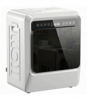 HOMCOM 5kg Vented Tumble Dryer, 1000W Compact Tumble Dryer with Smart Drying, Freestanding Stackable Clothes Drying Machine
