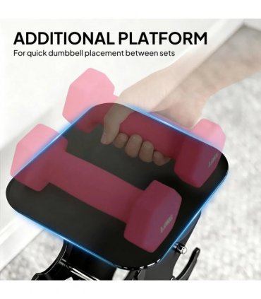 SPORTNOW Hex Dumbbells Set with Dumbbell Rack, Hand Weights for Home Gym Strength Training, 2 x 1kg, 2 x 2kg, 2 x 3kg, 2 x 4kg