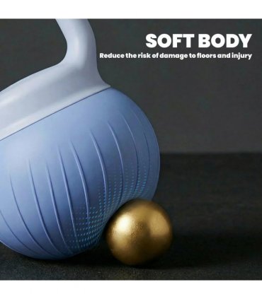 SPORTNOW Soft Kettlebell, 10kg Kettle Bell with Anti-Slip Grip for Home Gym Weight Lifting and Strength Training
