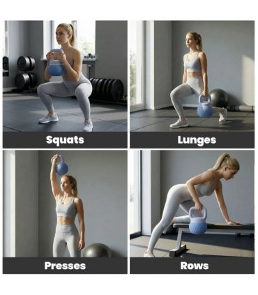SPORTNOW Soft Kettlebell, 10kg Kettle Bell with Anti-Slip Grip for Home Gym Weight Lifting and Strength Training