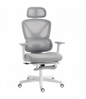 HOMCOM Ergonomic and Adjustable Office Chair - Grey
