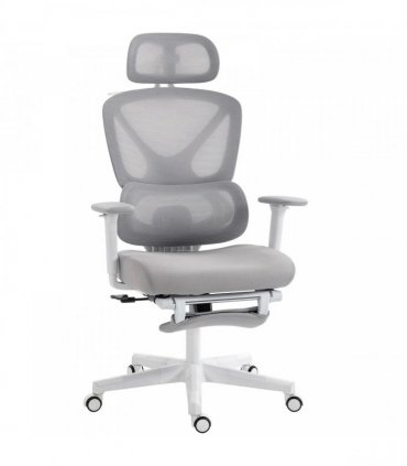 HOMCOM Ergonomic and Adjustable Office Chair - Grey