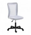 Vinsetto Mesh Office Chair Armless Swivel Executive Computer Desk Chair Adjustable Height Wheels White