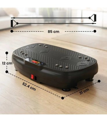 SPORTNOW Vibration Plate Exercise Machine with 120 Speed Levels, 5 Programs, Quiet Vibrating Plate with Resistance Bands