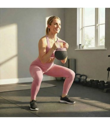 SPORTNOW Soft Kettlebell, 12kg Kettle Bell with Anti-Slip Grip for Home Gym Weight Lifting and Strength Training