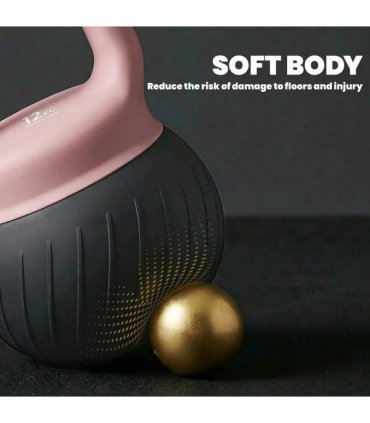 SPORTNOW Soft Kettlebell, 12kg Kettle Bell with Anti-Slip Grip for Home Gym Weight Lifting and Strength Training