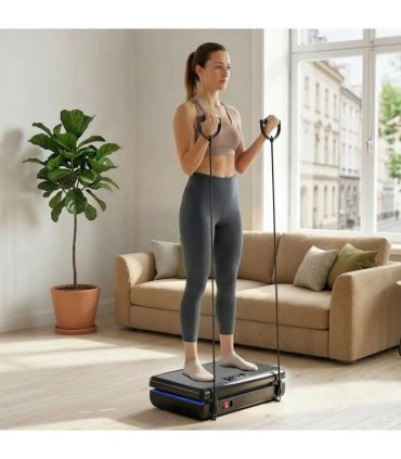 SPORTNOW Vibration Plate Exercise Machine with 120 Speed Levels, 5 Programs, Quiet Vibrating Plate with Resistance Bands
