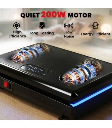 SPORTNOW Vibration Plate Exercise Machine with 120 Speed Levels, 5 Programs, Quiet Vibrating Plate with Resistance Bands