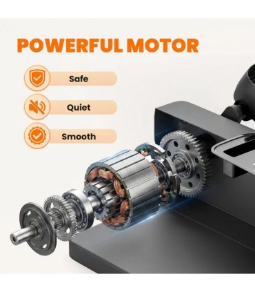 SPORTNOW Under Desk Elliptical Machine with Manual & Auto Modes, 12 Adjustable Speed, Remote Control & LED Monitor for Home