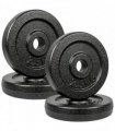 SPORTNOW Weight Plates Set, 1"/2.5cm Weight Disc Pair, 4 x 2.5kg Metal Dumbbell/Barbell Plates for Home Gym