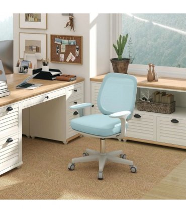 Vinsetto 44-56cm Mesh Back Office Chair - Light Green