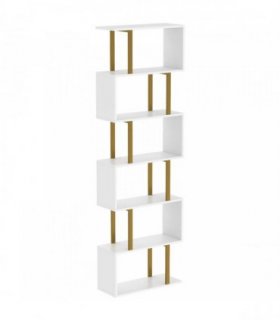 HOMCOM standing units free bookshelves industrial case bedroom