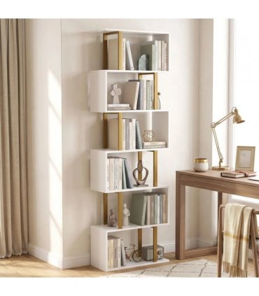 HOMCOM standing units free bookshelves industrial case bedroom