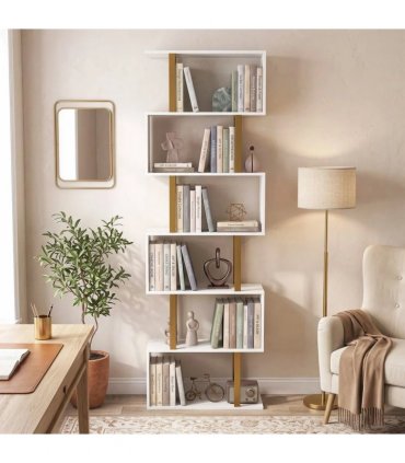 HOMCOM standing units free bookshelves industrial case bedroom