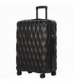 HOMCOM 28Inch Suitcase, ABS Hard Shell Checked Luggage with TSA Lock, Spinner Wheels, Telescopic Handle, Black