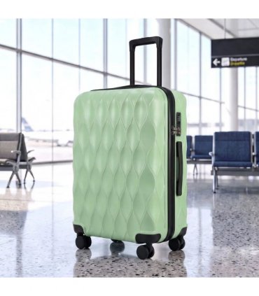 HOMCOM 2-Piece Luggage Set, ABS Hard Shell Carry On Suitcase Set with TSA Lock, Spinner Wheels, 12/20 inch, Green