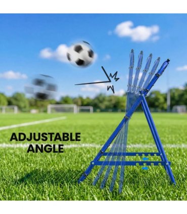 HOMCOM Adjustable Rebounder Net Kickback Target Goal for Teens Adults Training, Blue