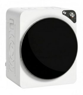 HOMCOM 5kg Vented Tumble Dryer, 1000W Compact Tumble Dryer with 5 Drying Modes, Stainless Steel Tub, White