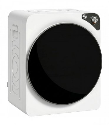 HOMCOM 5kg Vented Tumble Dryer, 1000W Compact Tumble Dryer with 5 Drying Modes, Stainless Steel Tub, White