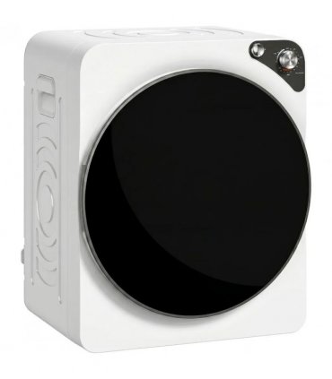 HOMCOM 5kg Vented Tumble Dryer, 1000W Compact Tumble Dryer with 5 Drying Modes, Stainless Steel Tub, White