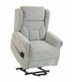 Riser Recliner Chair with Massage and Heat, Chenille Electric Power Lift Recliner Chair, Light Grey