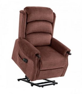 HOMCOM Power Lift Recliner with Vibration Massage and Heat, Lift Chair for Tall with Wood Grip, Pocket Spring, Brown