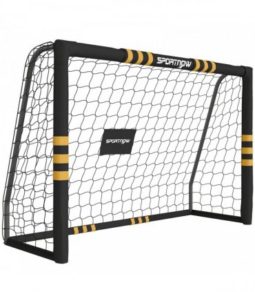 SPORTNOW Football Goal, 6 x 4ft Portable Football Net with EPE Foam Padding, PVC Tube Covers Ground Stakes and Metal Frame
