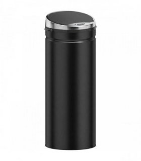 HOMCOM 50L Automatic Motion Sensor Rubbish Bin with Fingerprint Resistant, Stainless Steel, Black