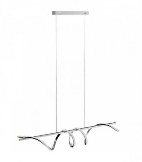 HOMCOM Pendant Light with 3 Colour Temperatures - Silver Tone