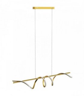 HOMCOM Pendant Light with 3 Colour Temperatures - Gold Tone