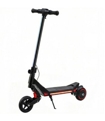 SPORTNOW Electric Scooter for Kids, Foldable E Scooter for Age Age 6 with LED Display, RGB lights, Up to 16km/h, Black