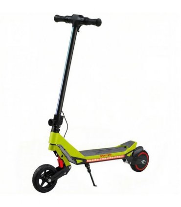 SPORTNOW Electric Scooter for Kids, Foldable E Scooter for Age Age 6 with LED Display, RGB lights, Up to 16km/h, Green