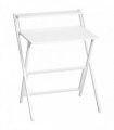 HOMCOM 70 cm Folding Computer Desk with Monitor Shelf - White