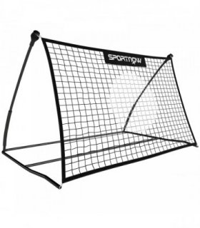 SPORTNOW Football Rebounder Net, Portable Kickback Football Rebounder Net with Carry Bag and Ground Stakes