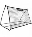 SPORTNOW Football Rebounder Net, Portable Kickback Football Rebounder Net with Carry Bag and Ground Stakes