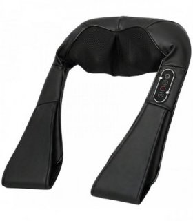 HOMCOM Neck and Shoulder Massager with Heat, Deep Tissue Shiatsu 3D Kneading Massager for Neck, Back, Waist, Foot and Leg
