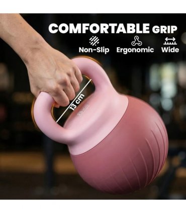 SPORTNOW Soft Kettlebell, 8kg Kettle Bell with Anti-Slip Grip for Home Gym Weight Lifting and Strength Training