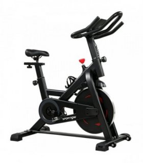 SPORTNOW Exercise Bike, Indoor Stationary Bike with Smart APP, 0-100% Magnetic Resistance, Adjustable Seat & Handlebars
