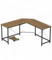 HOMCOM Corner L-Shape Computer Desk PC Workstation Writing Gaming Table Home Office