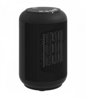 HOMCOM 1500W Ceramic Electric Heater with Fan, Timer, Oscillation - Black