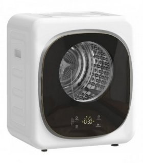 HOMCOM 4kg Vented Tumble Dryer with 5 Drying Mode, 800W Compact Freestanding Front Tumble Dryer White