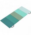 SPORTNOW 6FT Foldable Gymnastics Mat, Crash Exercise Pad, 3.2 cm Thick  Workout Mat with Handles for Home Training, Mixed Green