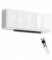 HOMCOM 2000W Ceramic Electric Heater with Fan, Adjustable Thermostat, Wall Mounted - White