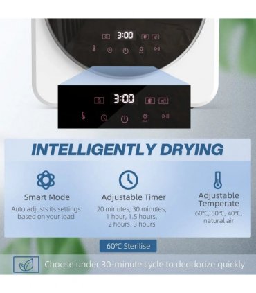 HOMCOM Vented Tumble Dryer, 4 kg Front Tumble Dryer with Stainless Steel Tub, 800W Compact Freestanding, White
